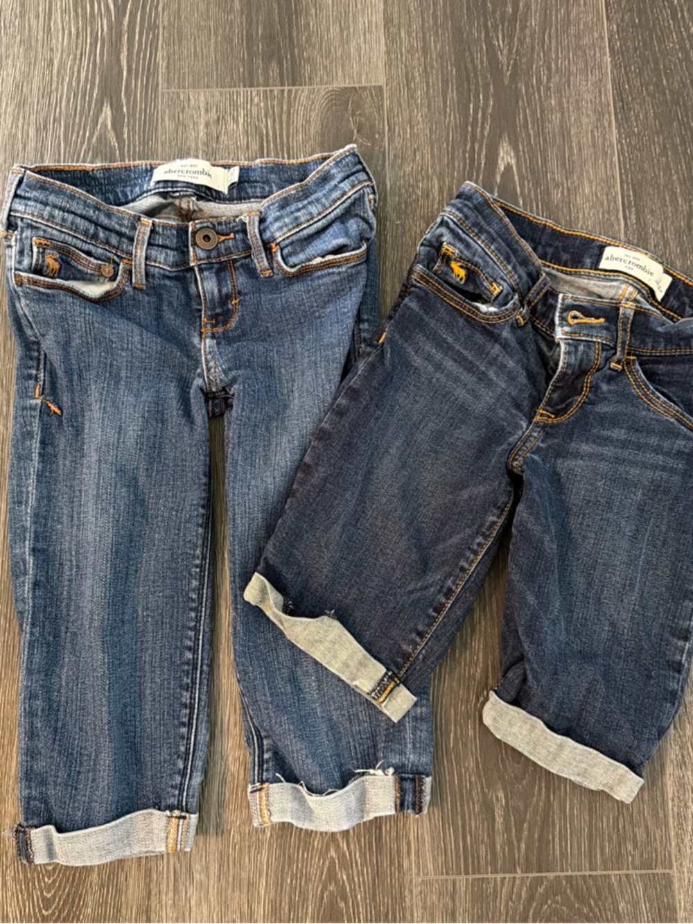 Abercrombie & Fitch Kids Blue Denim Shorts Duo